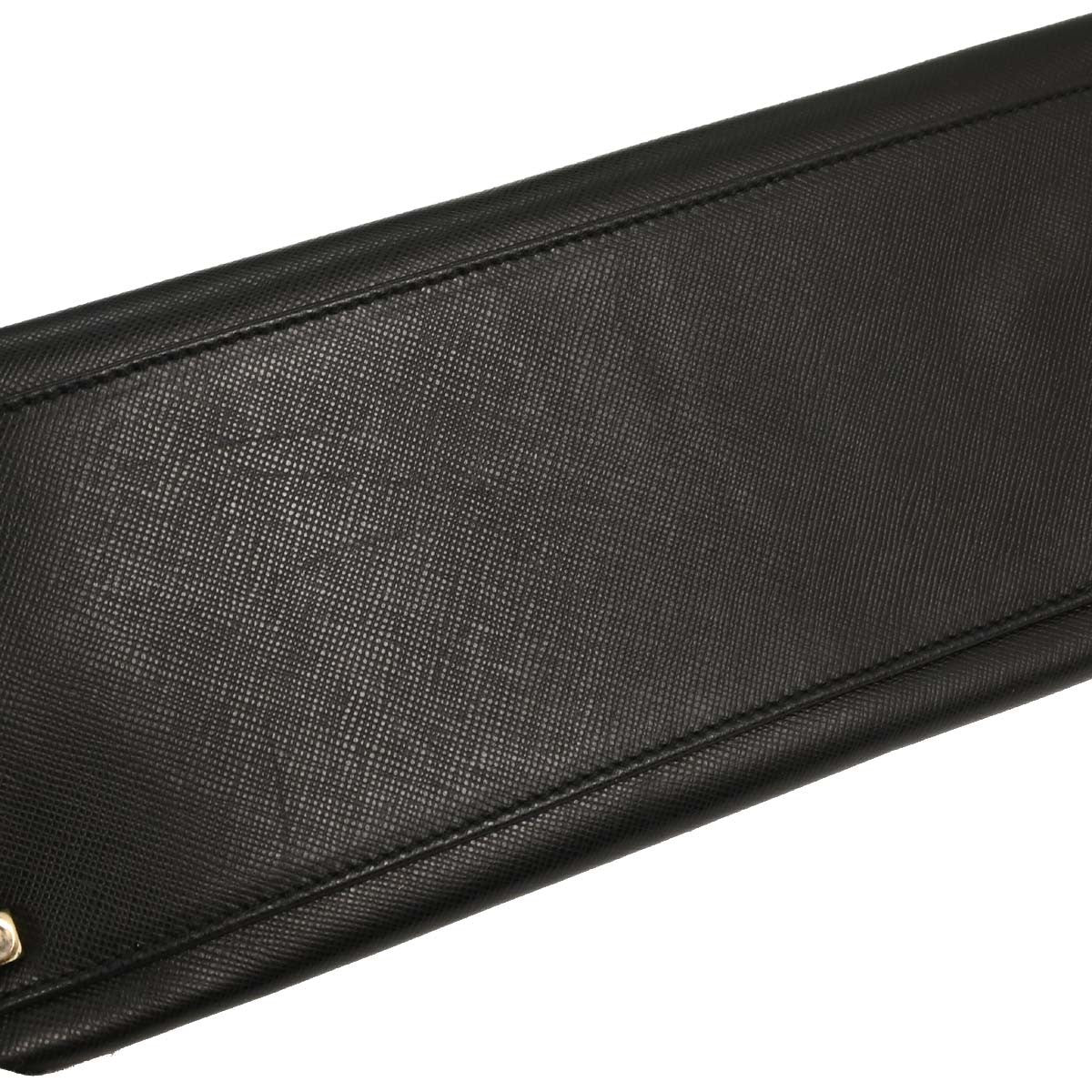 Salvatore Ferragamo Convertible Top Handle Bag Leather, BLACK, LEATHER, Handbag