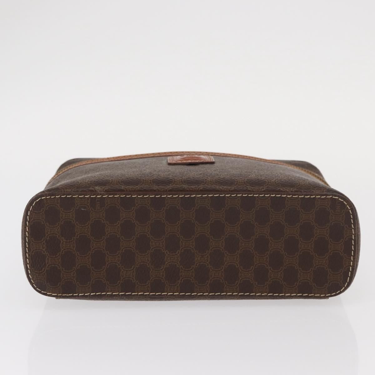 Celine Macadam Vanity Bag Canvas, BROWN, CANVAS, Handbag