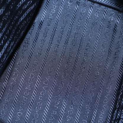 Prada Metal Handles Tote Tessuto, NAVY, NYLON, Tote bag