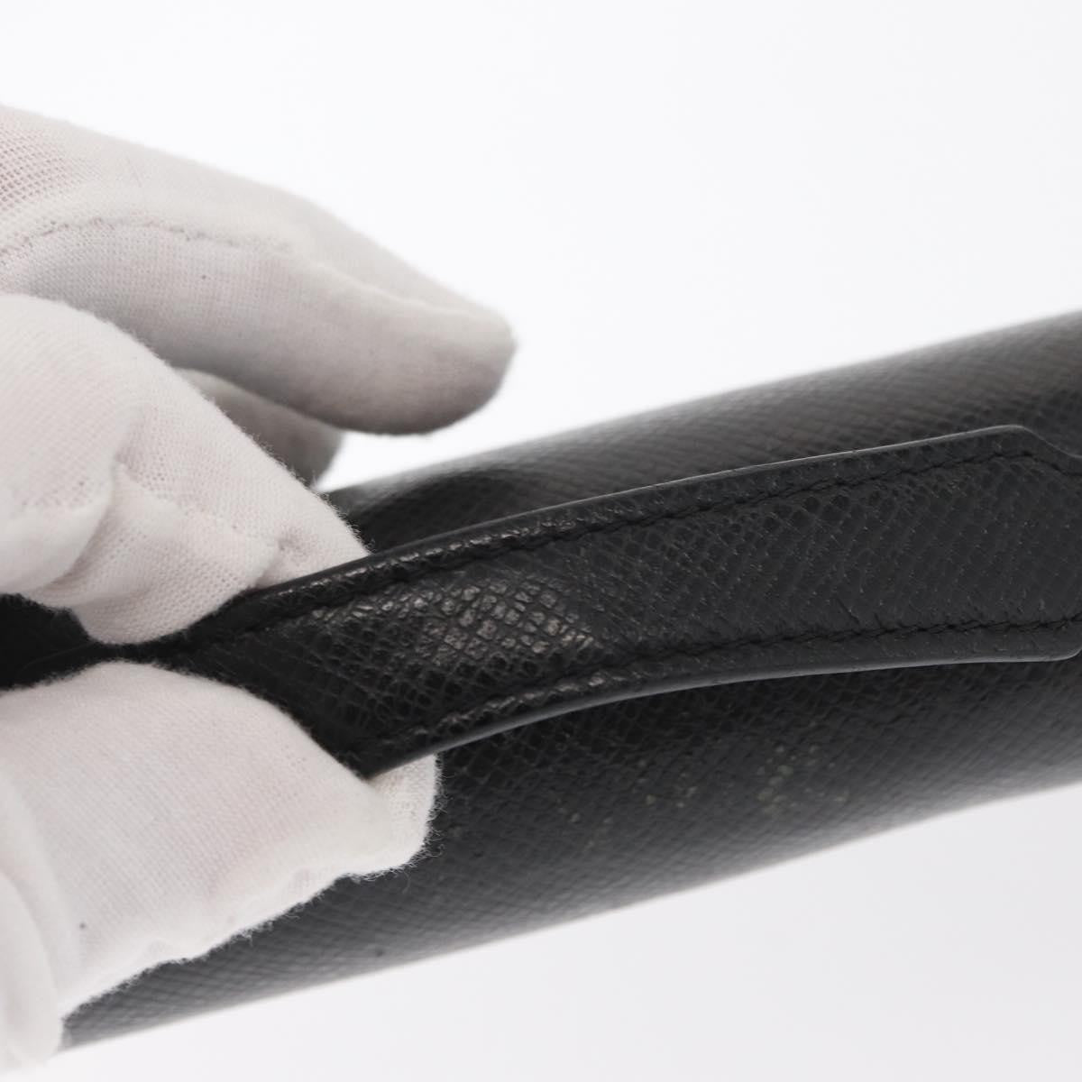 Louis Vuitton Zippy XL Taiga Leather, BLACK, LEATHER, Wallets