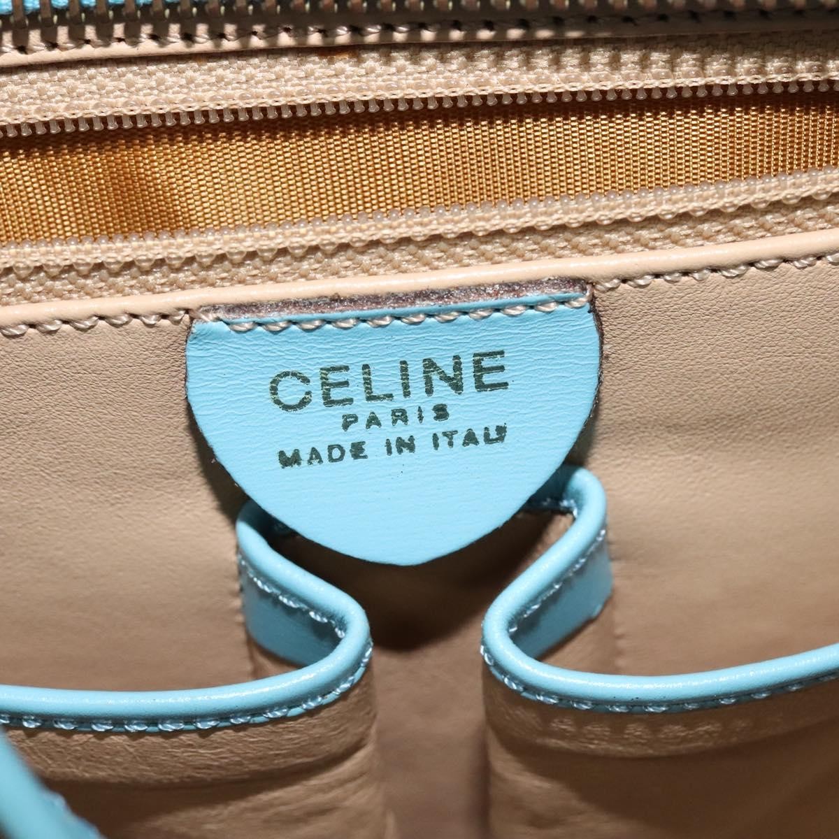 Celine Handbag Leather, BLUE, LEATHER, Handbag