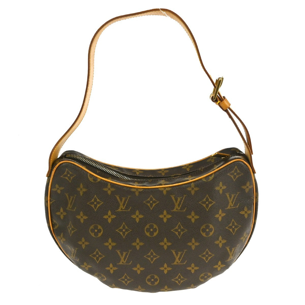 Louis Vuitton Croissant Handbag Monogram Canvas, BROWN, CANVAS, Handbag