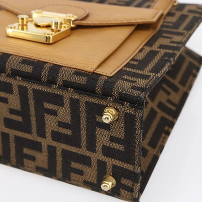 Fendi Vintage Top Handle Bag Zucca canvas, BROWN, CANVAS, Handbag