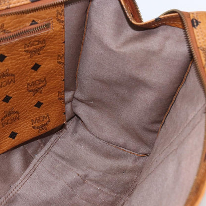 MCM Vintage Visetos Tote bag Canvas, BROWN, PVC, Tote bag