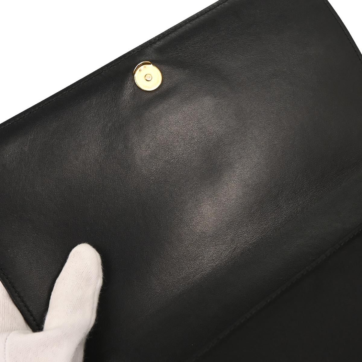 Prada Chain Flap Crossbody Bag Saffiano Leather, BLACK, LEATHER, Shoulder bag