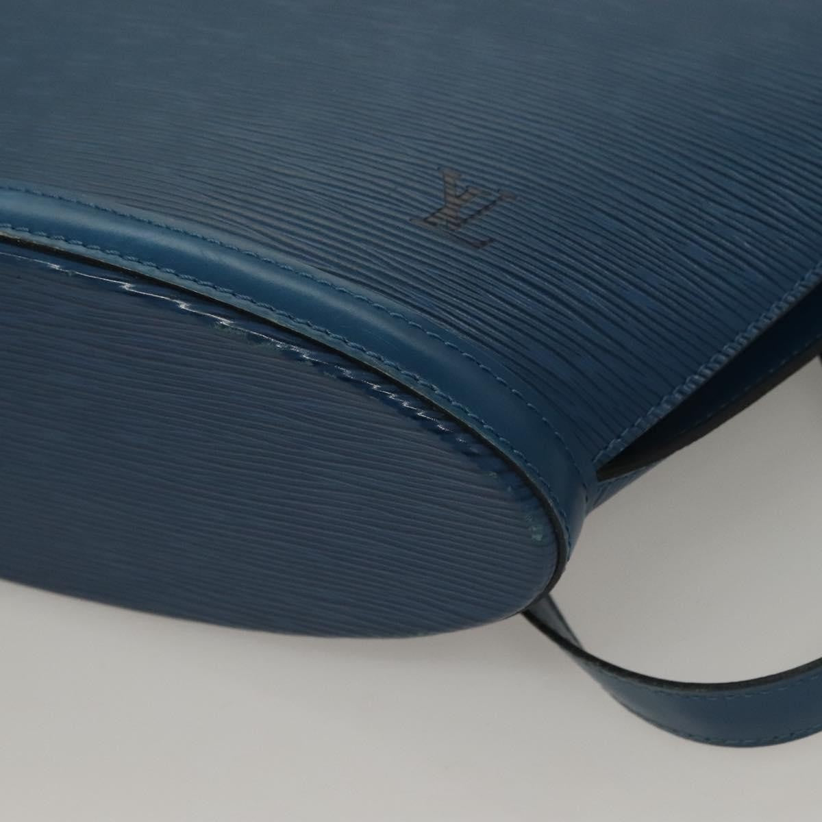 Louis Vuitton Saint Jacques Handbag Epi Leather, BLUE, LEATHER, Handbag