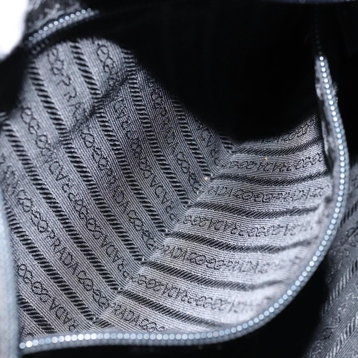Prada Vintage Zip Tote Tessuto, BLACK, NYLON, Tote bag