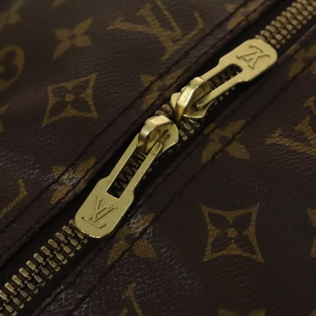 Louis Vuitton Sac Polochon Handbag Monogram Canvas, BROWN, CANVAS, Travel bag