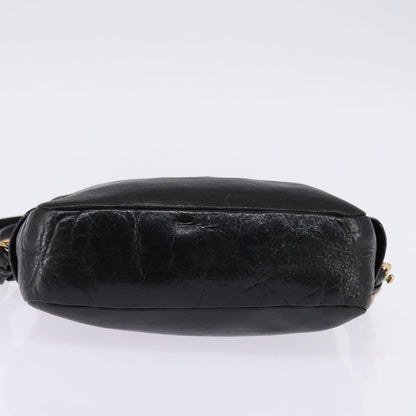 Chloe Vintage Shoulder Bag Leather, BLACK, LEATHER, Shoulder bag
