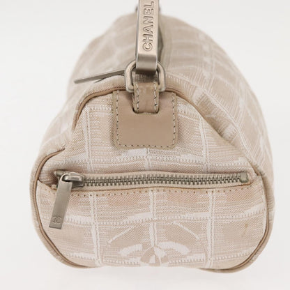 Chanel Travel Line Barrel Bag Nylon, BEIGE, NYLON, Shoulder bag