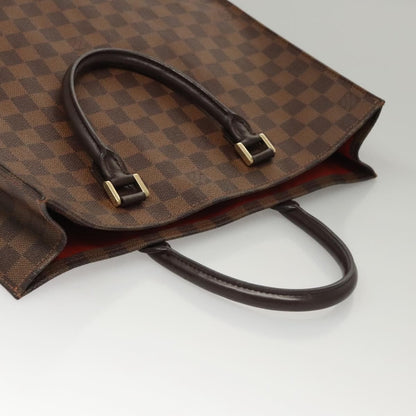 Louis Vuitton Sac Plat Bag Damier, BROWN, CANVAS, Handbag