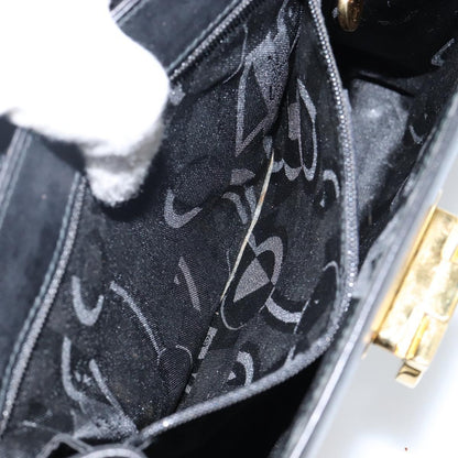 Salvatore Ferragamo Gancini Shoulder Bag Leather, BLACK, LEATHER, Shoulder bag