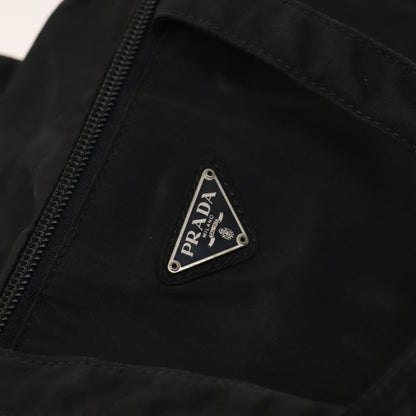 Prada Vintage Zip Handbag Tessuto, BLACK, NYLON, Handbag