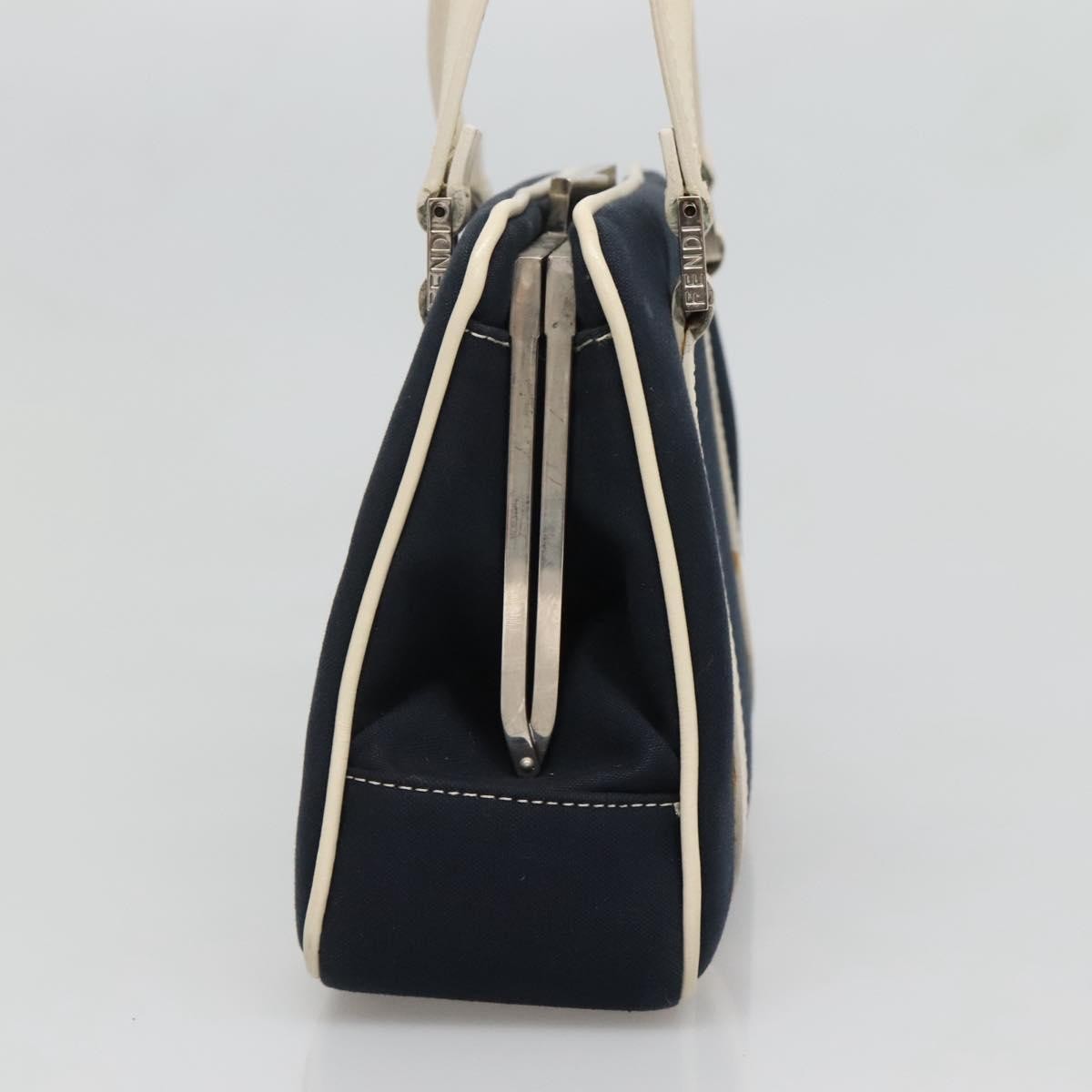 Fendi Vintage Top Handle Bag PVC, NAVY, CANVAS, Handbag