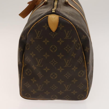 Louis Vuitton Keepall Bag Monogram Canvas, BROWN, CANVAS, Travel bag