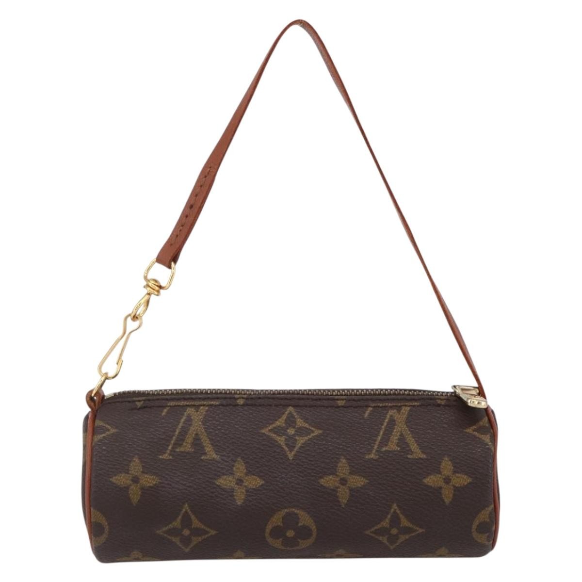 Louis Vuitton Papillon Pochette Monogram Canvas, BROWN, CANVAS, Clutche & pouche