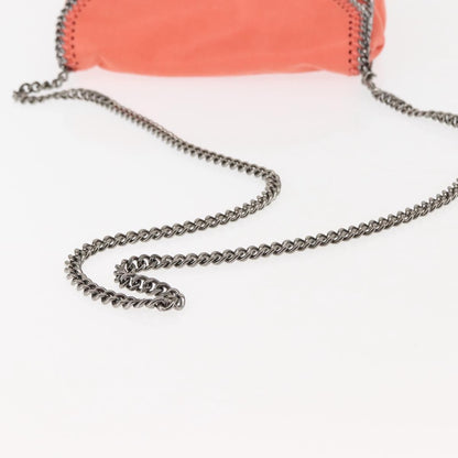 Stella McCartney Falabella Fold Over Crossbody Bag Suede, ORANGE, SUEDE, Shoulder bag