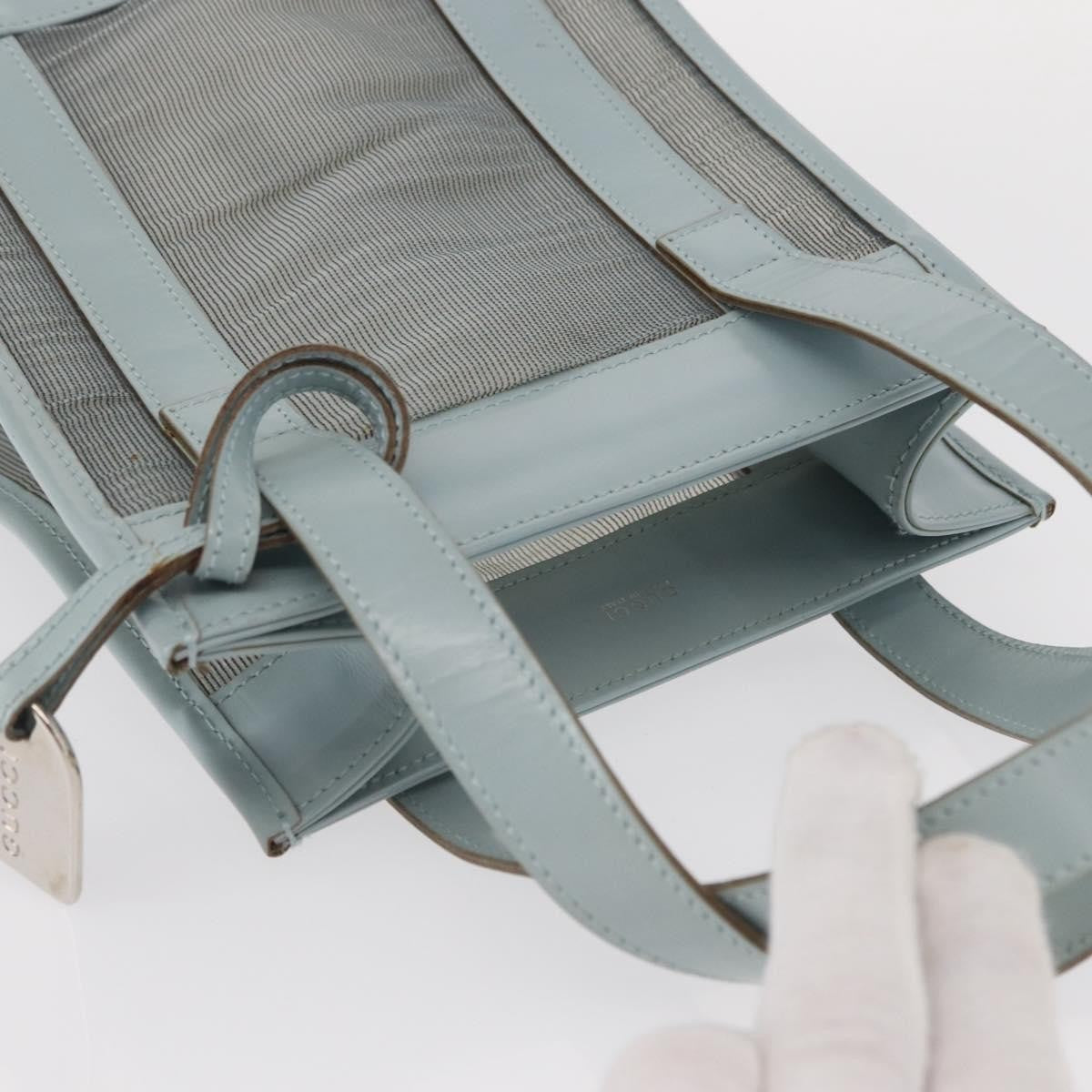 Gucci Vintage Handbag Leather, BLUE, LEATHER, Handbag