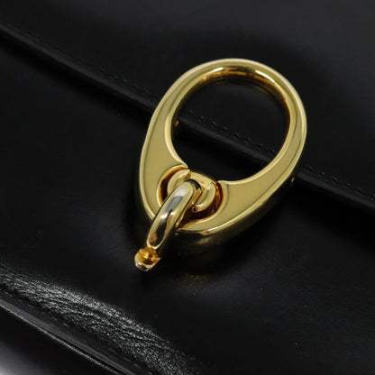 Celine Shoulder Bag Leather, BLACK, LEATHER, Shoulder bag