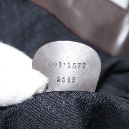 Gucci Sherry bamboo Shoulder Bag Nylon, KHAKI, NYLON, Shoulder bag