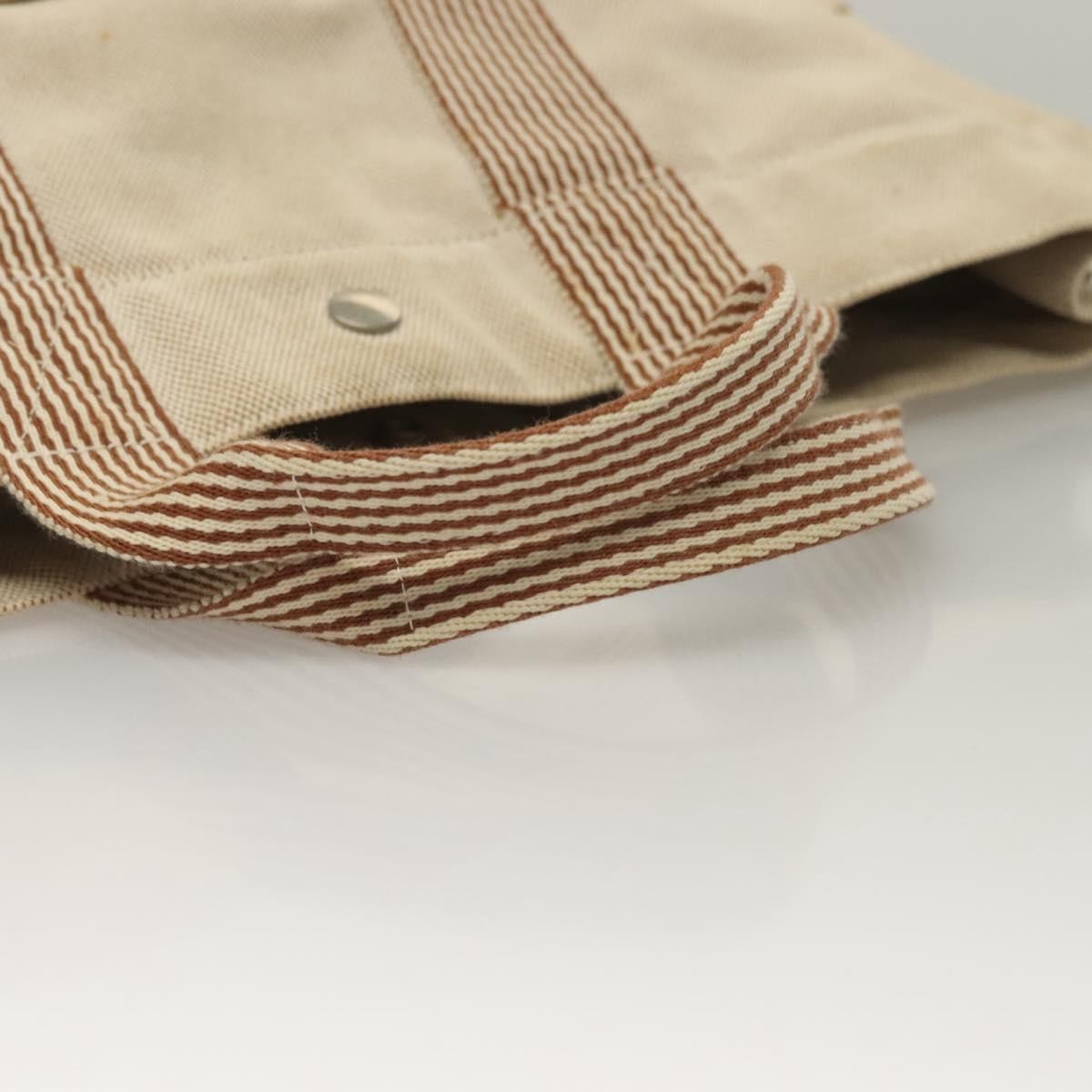 Hermes Fourre Tout Tote Toile, BEIGE, CANVAS, Tote bag