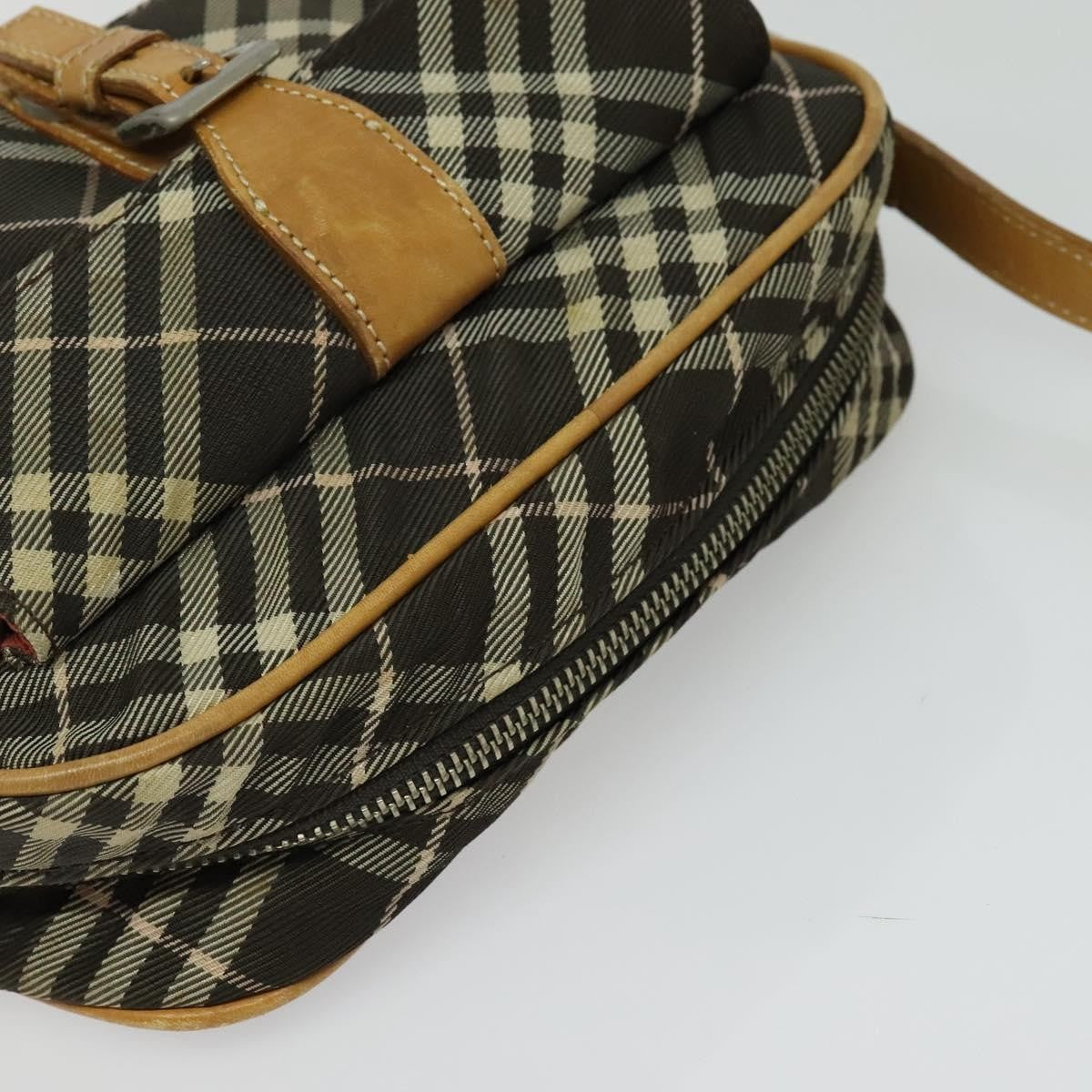 Burberry Nova Check Blue Label Canvas, BLACK, CANVAS, Shoulder bag