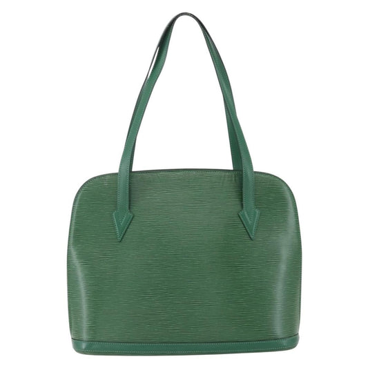 Louis Vuitton Lussac Handbag Epi Leather, GREEN, LEATHER, Shoulder bag