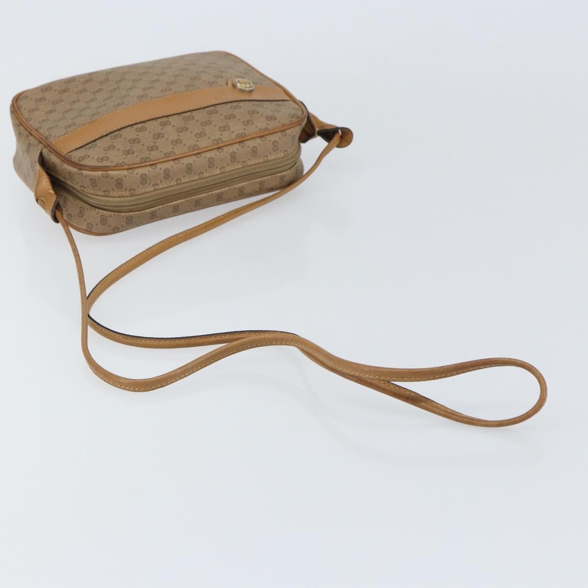 Gucci Micro GG supreme shoulder bag GG canvas, BEIGE, PVC, Shoulder bag