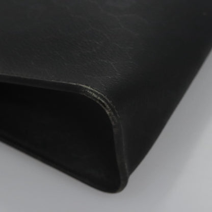 Christian Dior Vintage Honeycomb Zip Pouch Coated Canvas, BLACK, CANVAS, Clutche & pouche