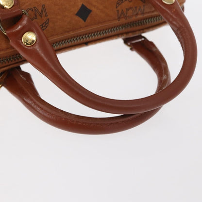 MCM Visetos Handbag Canvas and Leather, Brown, Canvas, Handbag