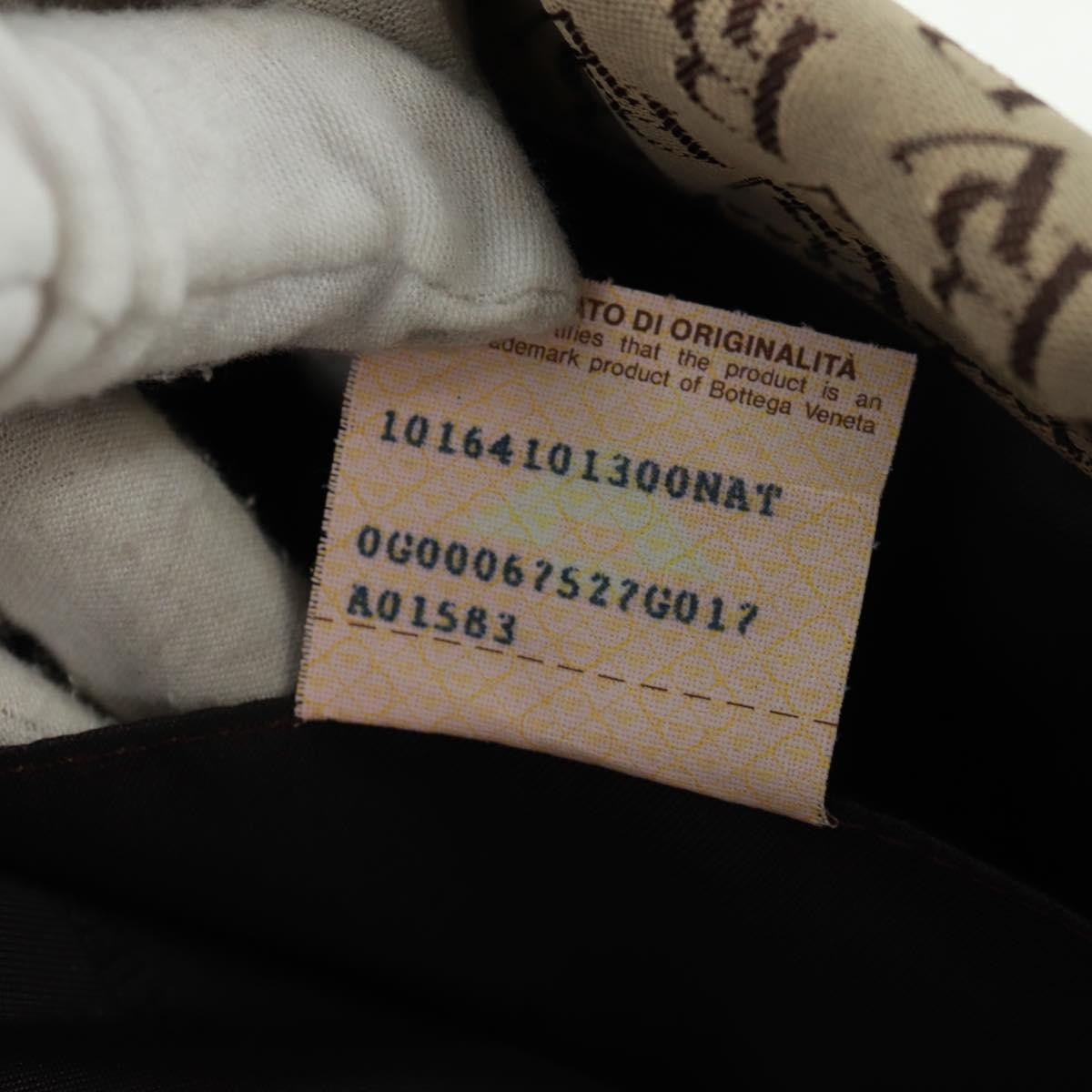 Bottega Veneta Vintage Flap Shoulder Bag Canvas, BEIGE, CANVAS, Shoulder bag