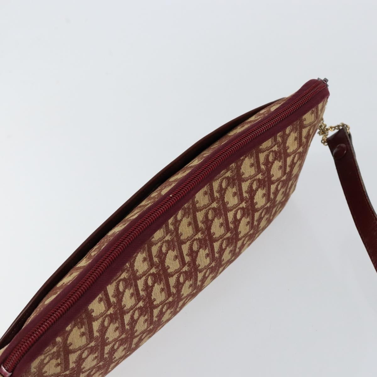 Christian Dior Vintage CD trotter Shoulder bag Canvas, RED, CANVAS, Shoulder bag