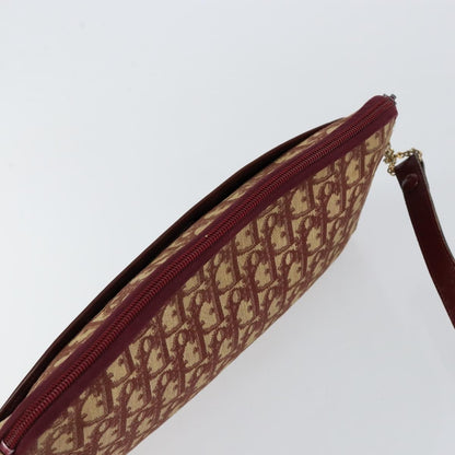 Christian Dior Vintage CD trotter Shoulder bag Canvas, RED, CANVAS, Shoulder bag