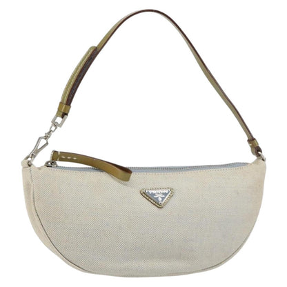 Prada Vintage Pouch Canvas, GRAY, CANVAS, Clutche & pouche