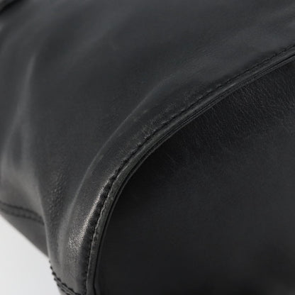 Loewe Anagram handbag Leather, BLACK, LEATHER, Handbag