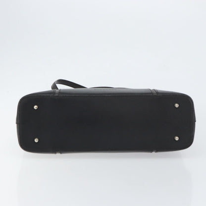 Burberry Handle Tote Leather, BLACK, LEATHER, Tote bag