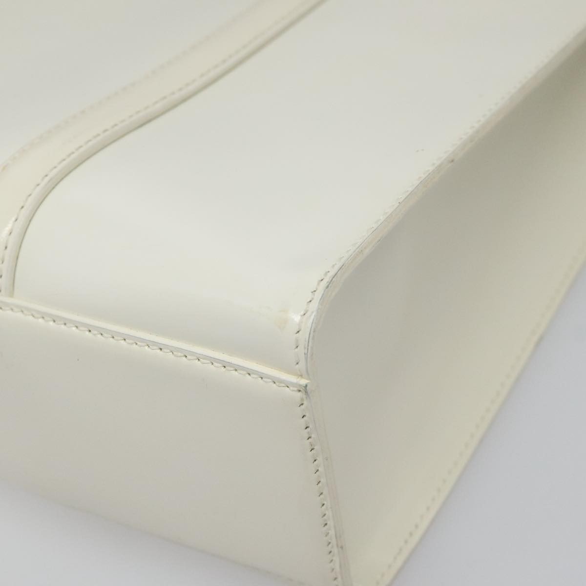 Prada Vintage Handbag Patent leather, WHITE, PATENT_LEATHER, Handbag