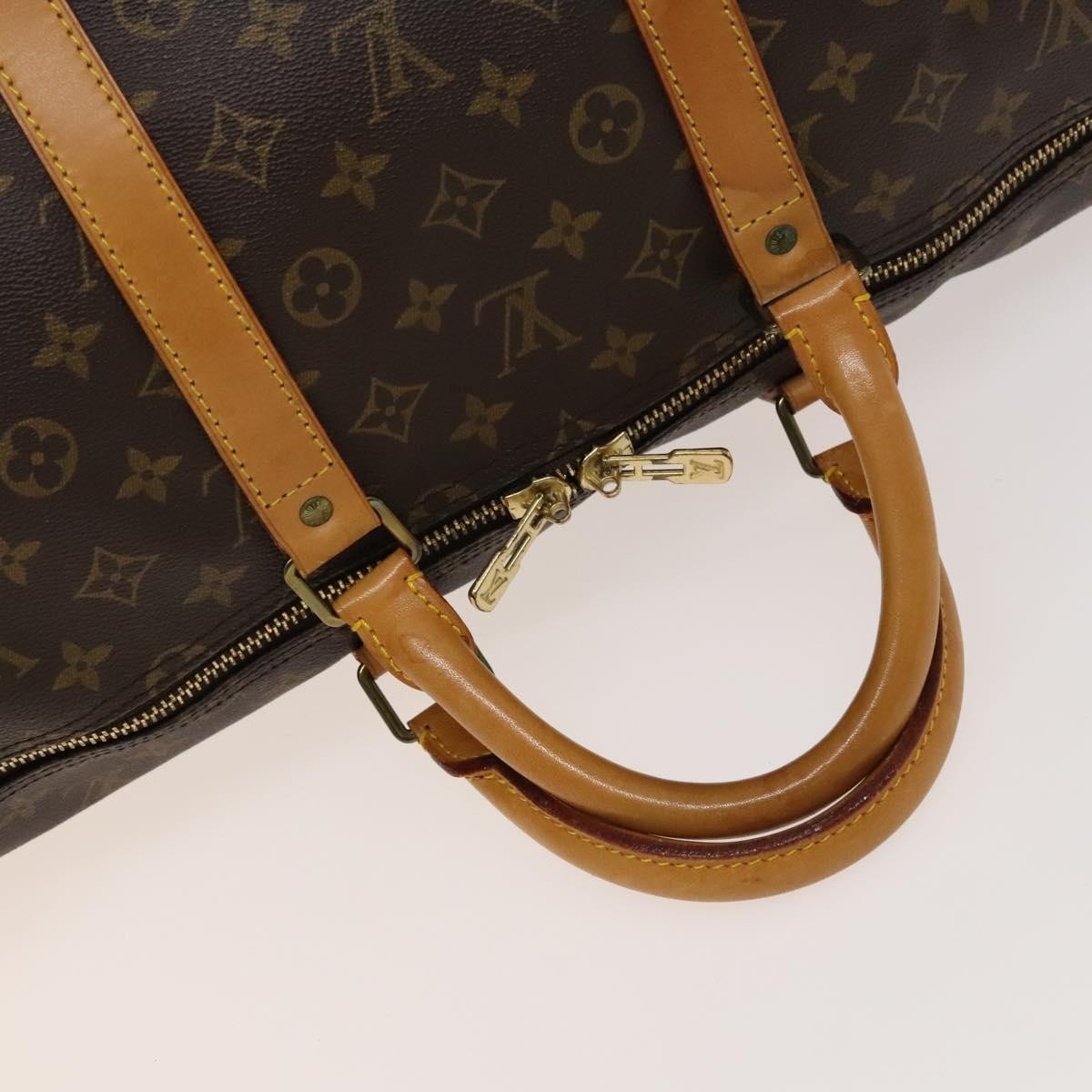 Louis Vuitton Keepall Bag Monogram Canvas, BROWN, CANVAS, Travel bag