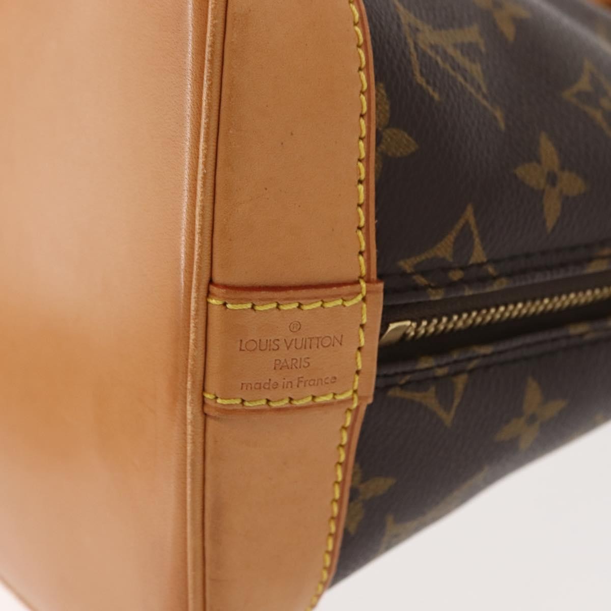 Louis Vuitton Alma Handbag Monogram Canvas, BROWN, CANVAS, Handbag