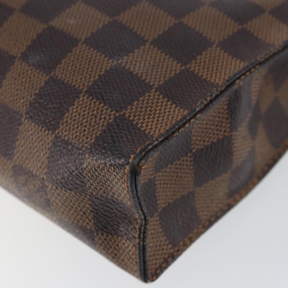 Louis Vuitton Toiletry Pouch Damier, BROWN, CANVAS, Clutche & pouche