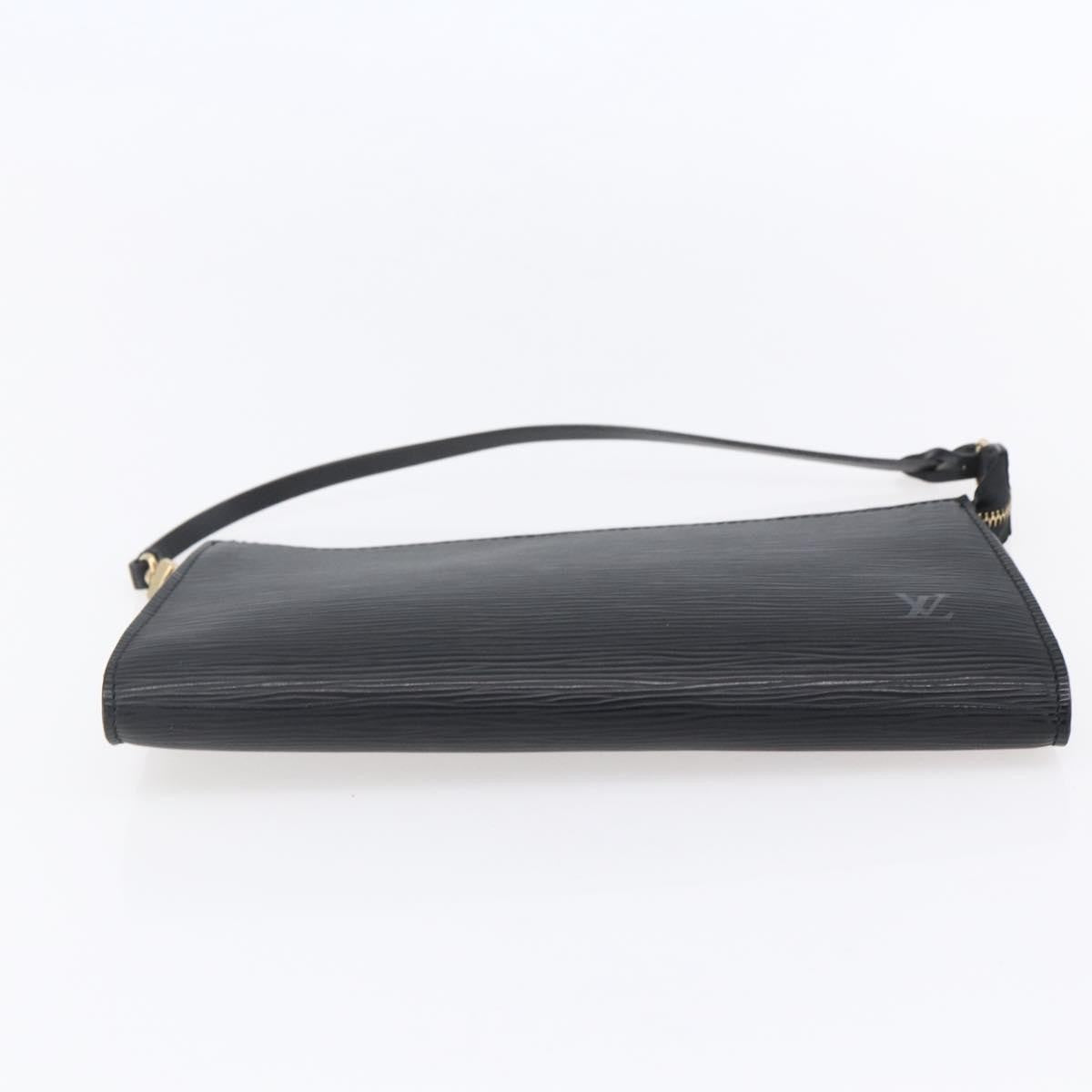 Louis Vuitton Pochette Accessoires Epi Leather, BLACK, LEATHER, Clutche & pouche