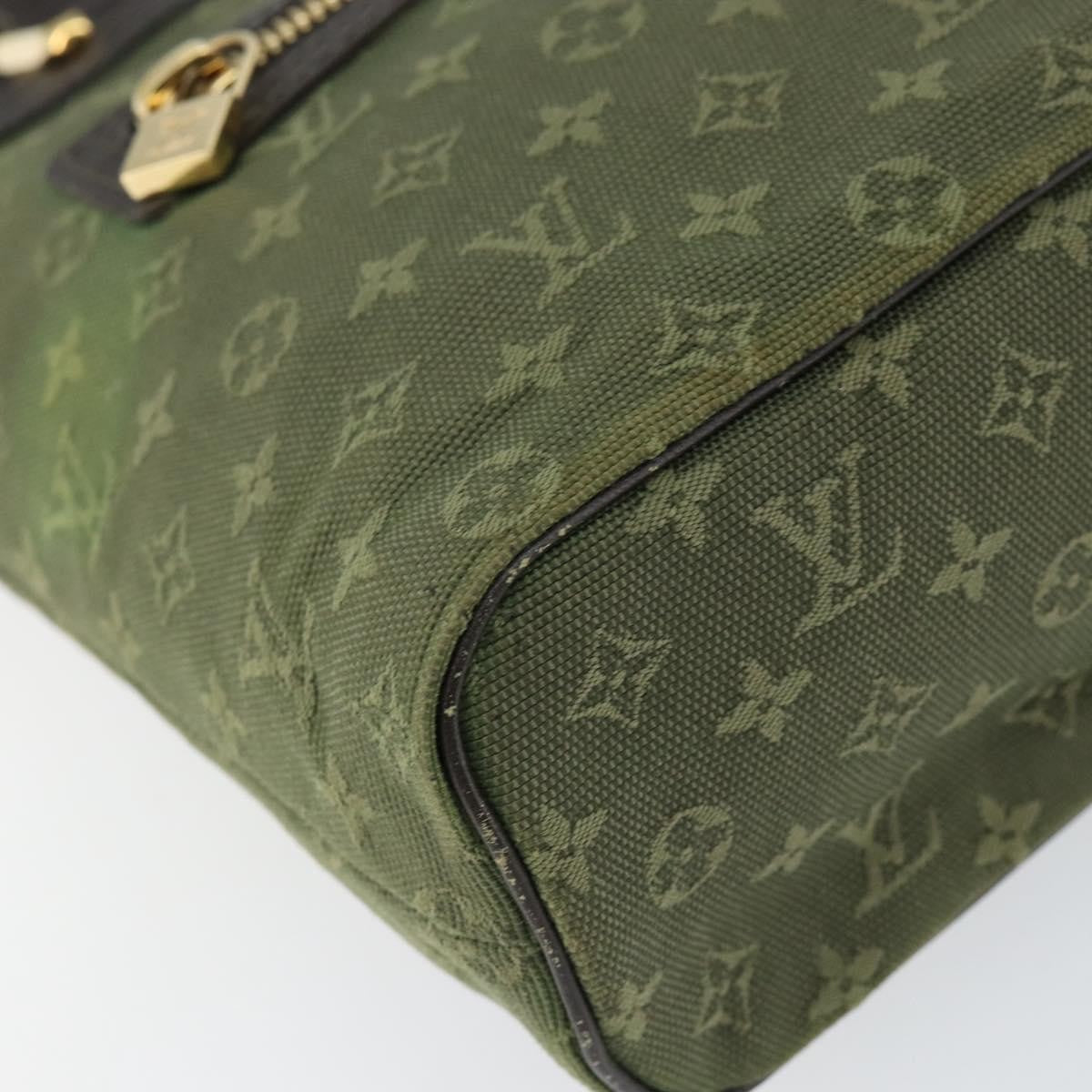 Louis Vuitton Lucille Handbag Mini Lin, KHAKI, CANVAS, Handbag