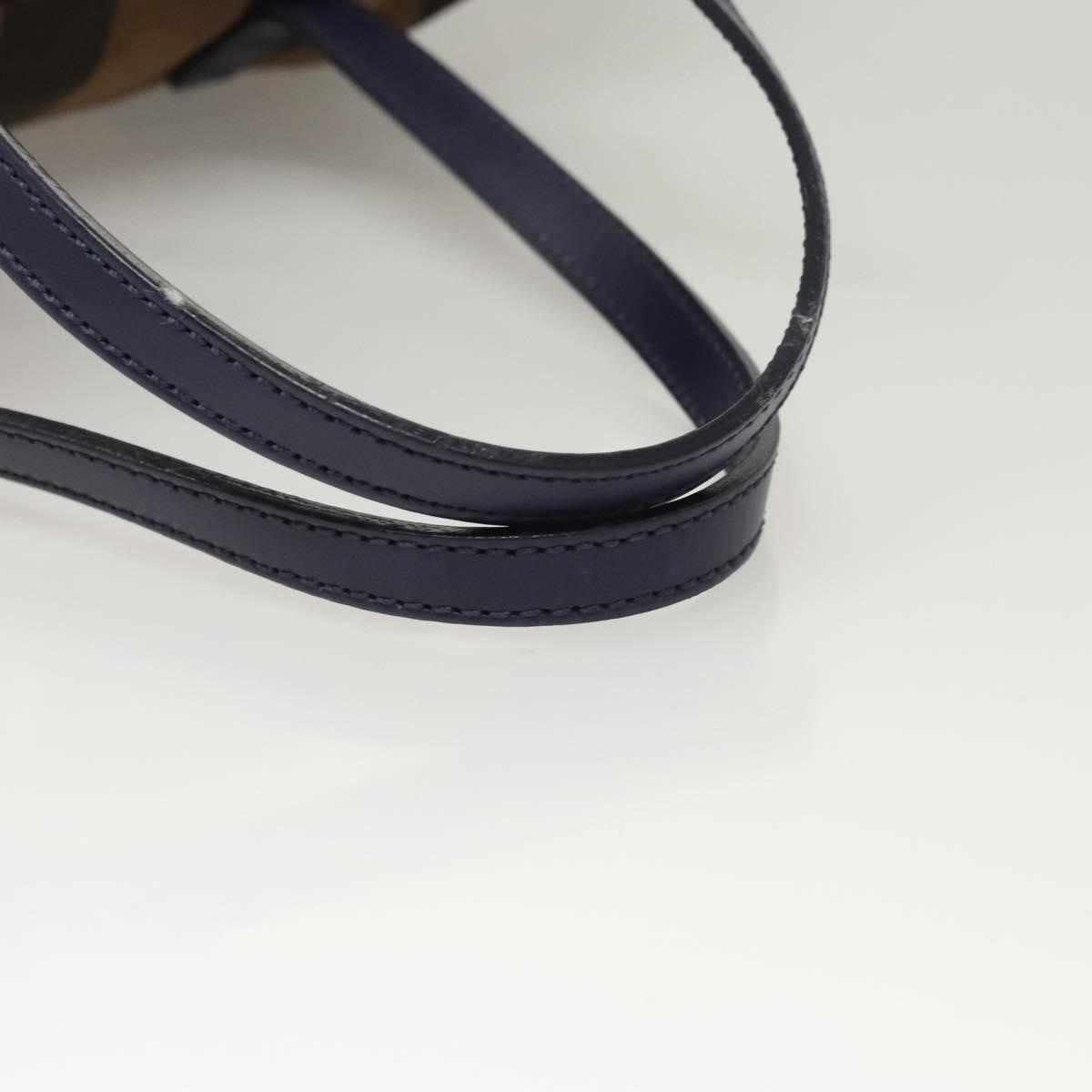 Fendi Pequin 2Bag Canvas and Leather, BROWN, CANVAS, Shoulder bag