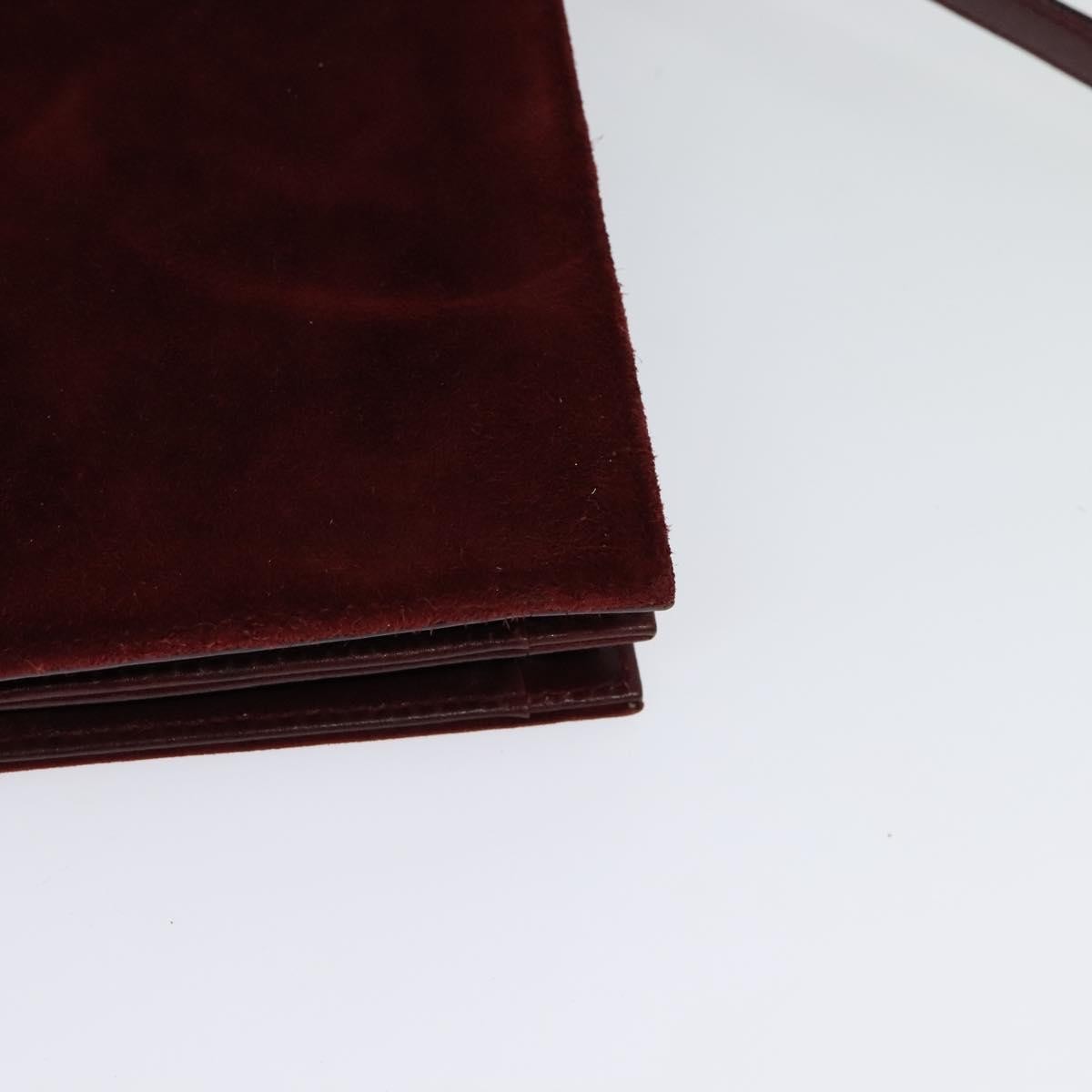 Salvatore Ferragamo Flap Shoulder Bag Suede, BURGUNDY, SUEDE, Shoulder bag