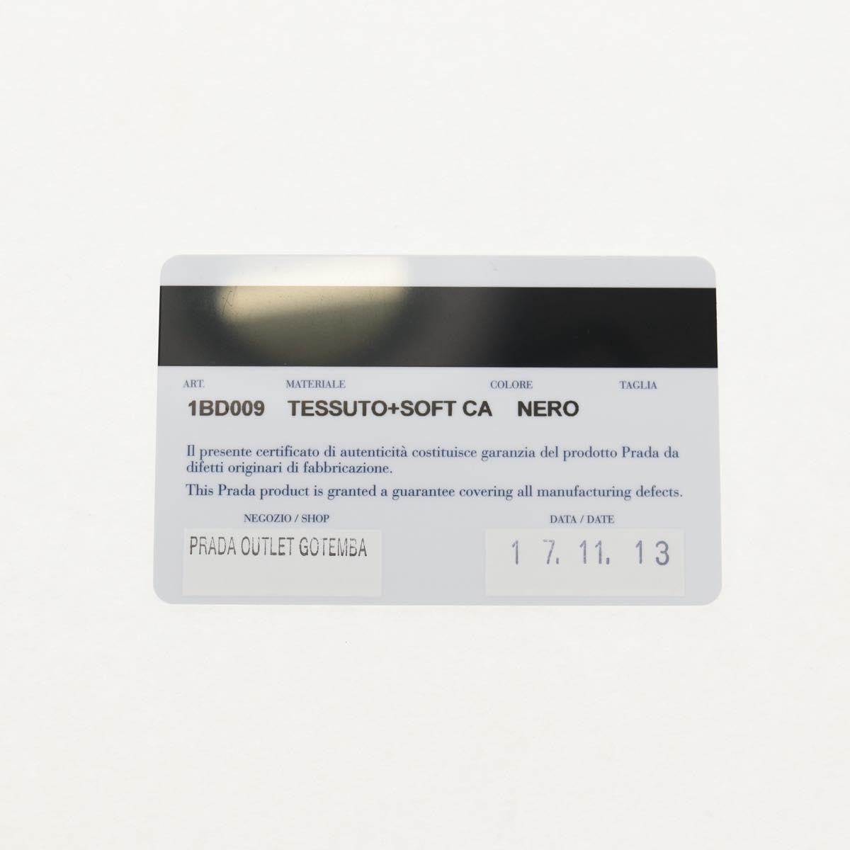 Prada Grommet Chain Flap Shoulder Bag Tessuto with Soft Calf, BLACK, NYLON, Shoulder bag