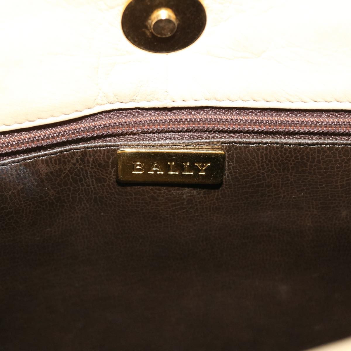Bally Vintage Shoulder Bag Leather, BEIGE, LEATHER, Shoulder bag