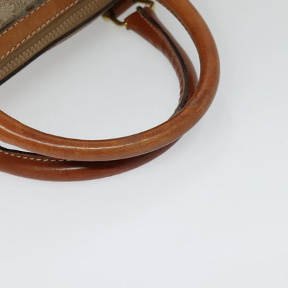 Celine Macadam Handbag Macadam with leather, BEIGE, CANVAS, Handbag