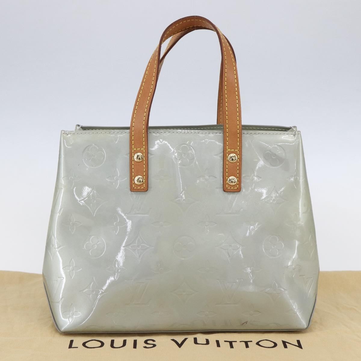Louis Vuitton Reade Handbag Monogram Vernis, GRAY, PATENT_LEATHER, Handbag