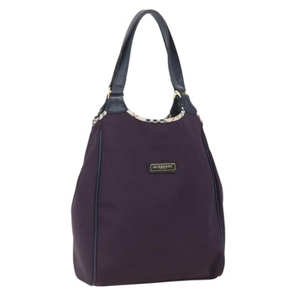 Burberry Nova Check Tote Nylon, PURPLE, NYLON, Tote bag