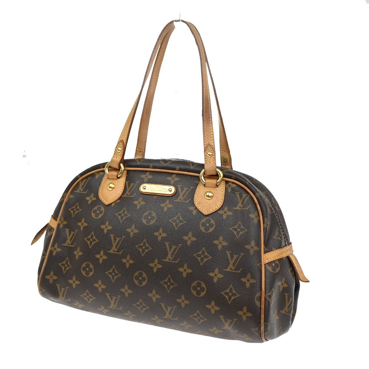 Louis Vuitton Montorgueil Handbag Monogram Canvas, BROWN, CANVAS, Shoulder bag